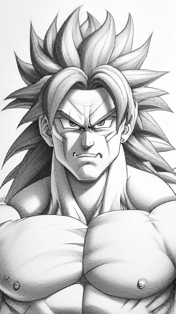 Broly Drawing Sketch Picture
