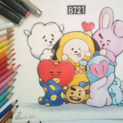 Bt21 Drawing Amazing Sketch