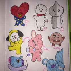 Bt21 Drawing Realistic Sketch