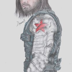 Bucky Barnes Drawing Art