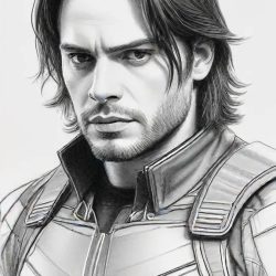 Bucky Barnes Drawing Art Sketch Image