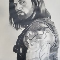 Bucky Barnes Drawing Realistic Sketch