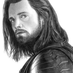 Bucky Barnes Drawing Stunning Sketch