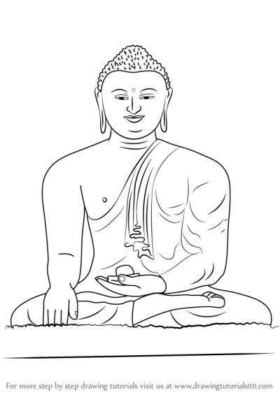 Buddha, Compassion, Meditation, Enlightenment, Mindfulness Drawing