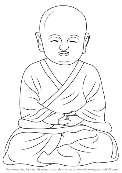 Buddha, Teachings, Enlightenment, Compassion, Meditation Drawing