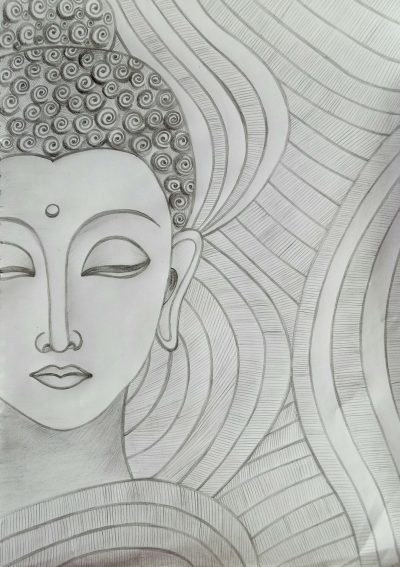 Buddha, Meditation, Enlightenment, Compassion, Wisdom Drawing