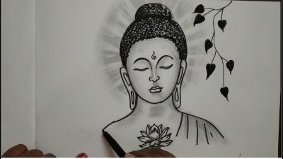 Buddha, Compassion, Meditation, Enlightenment, Mindfulness Drawing