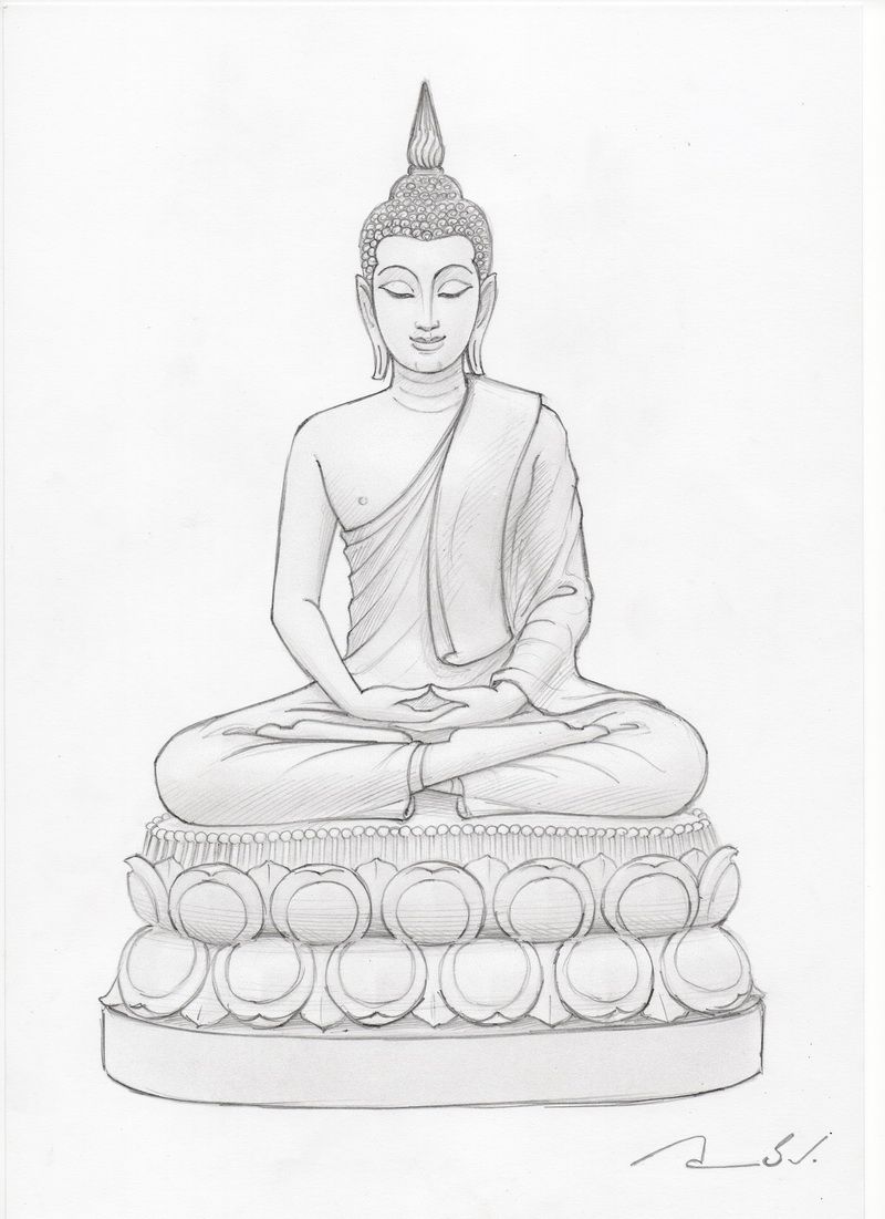 Buddhism Drawing Art