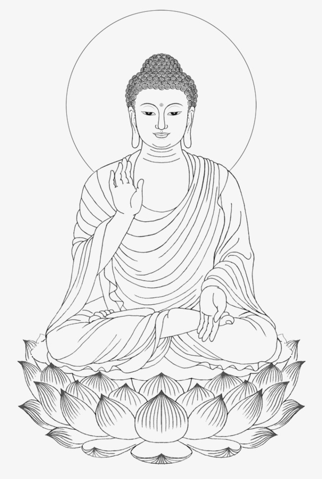 Buddhism Drawing Artistic Sketching