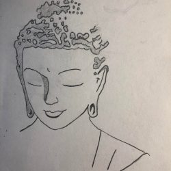 Buddhism Drawing Intricate Artwork