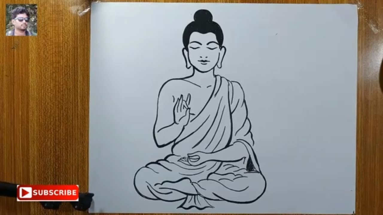 Buddhism Drawing Modern Sketch