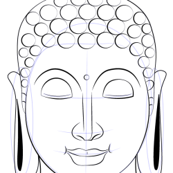 Buddhism Drawing Sketch