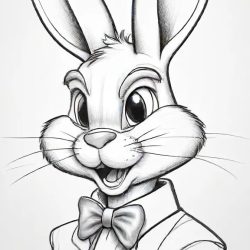 Bugs Bunny Drawing Easy Sketch