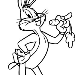 Bugs Bunny Drawing Modern Sketch