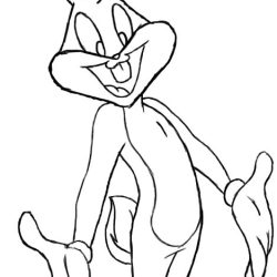 Bugs Bunny Drawing Sketch