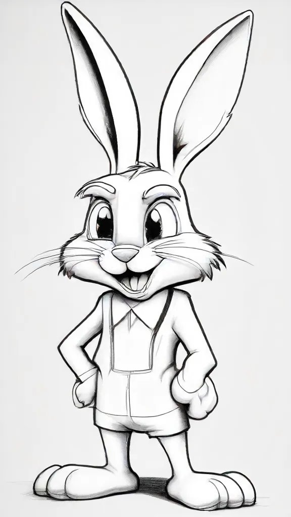 Bugs Bunny Drawing Sketch Image