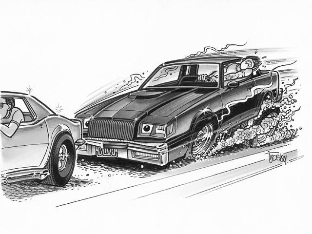 Buick Grand National Drawing Artistic Sketching
