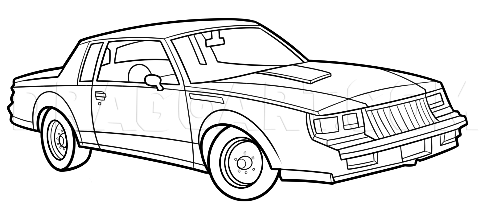 Buick Grand National Drawing Creative Style
