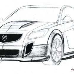 Buick Grand National Drawing Intricate Artwork