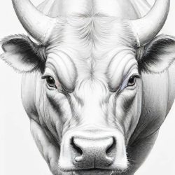 Bull Drawing Art Sketch Image