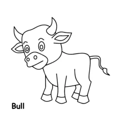 Bull Drawing Hand drawn