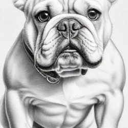 Bulldog Drawing Art Sketch Image