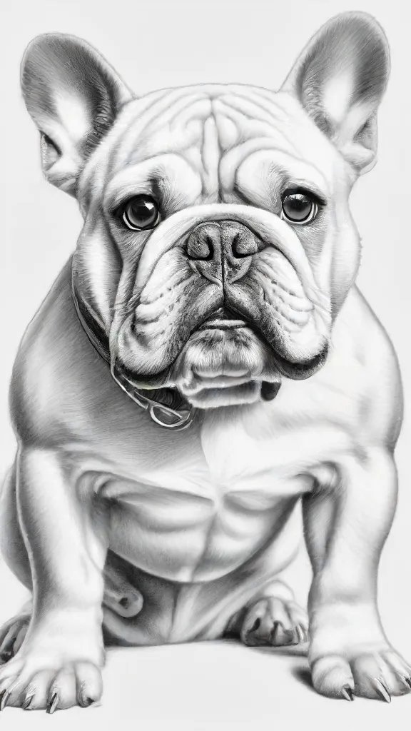 Bulldog Drawing Art Sketch Image