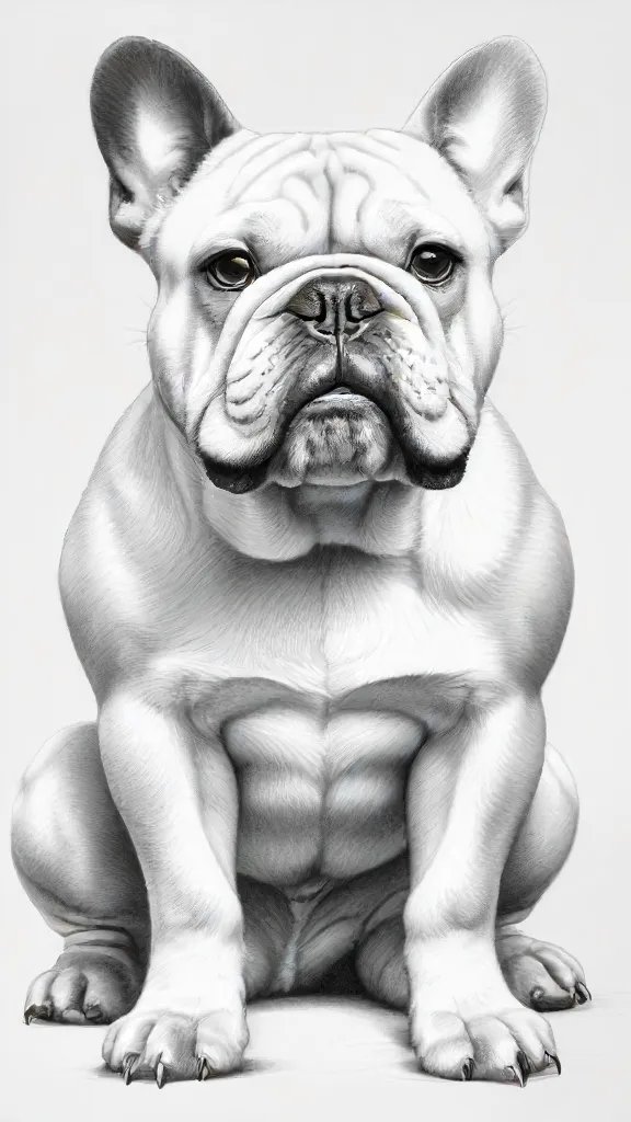 Bulldog Drawing Sketch Picture