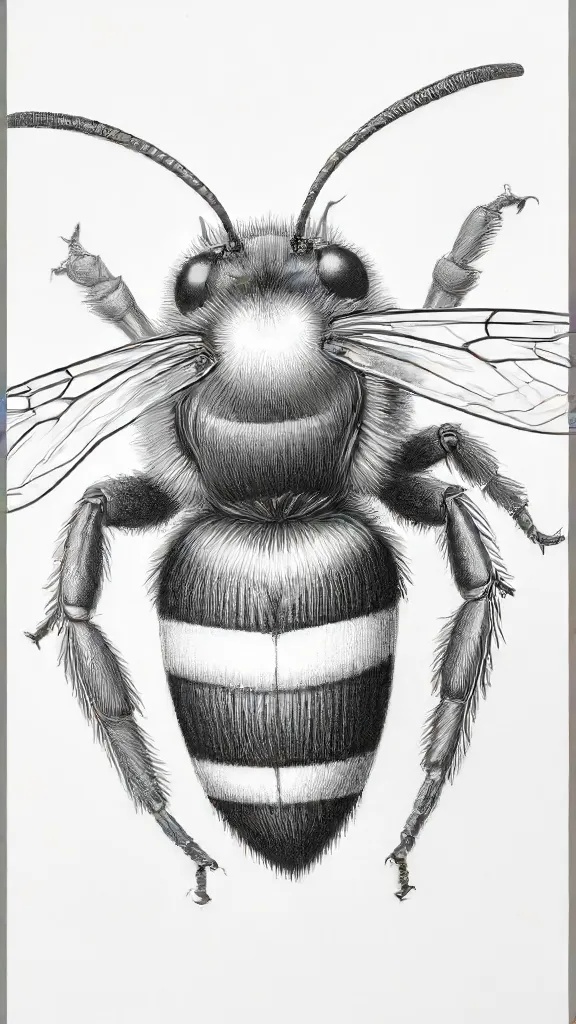 Bumblebee Insect Drawing Art Sketch Image