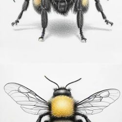 Bumblebee Insect Drawing Sketch Picture