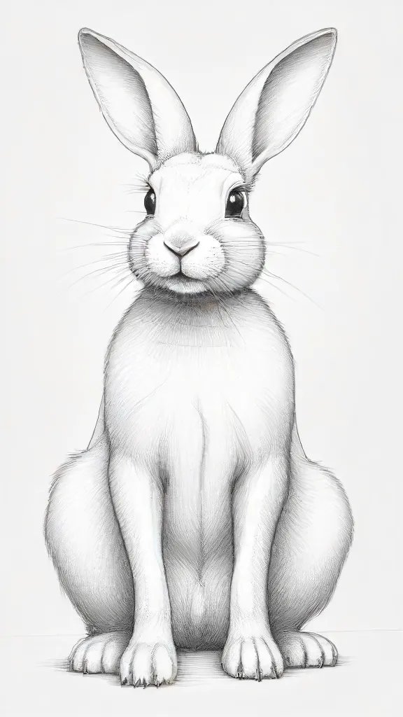 Bunnies Drawing Sketch Image
