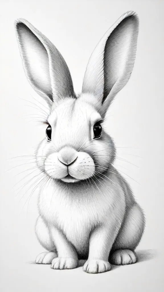 Bunny Drawing Art Sketch Image