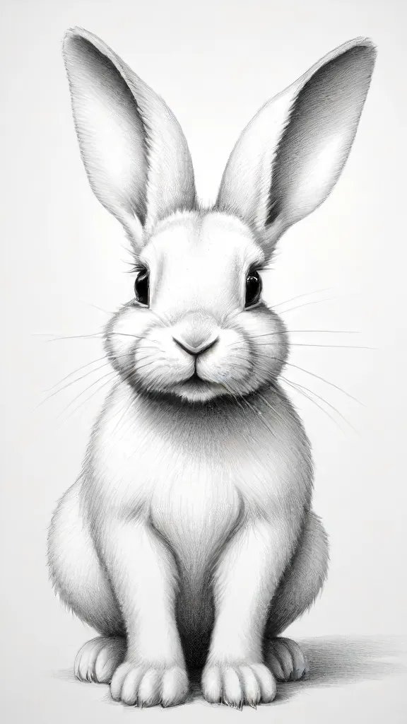 Bunny Drawing Sketch Picture