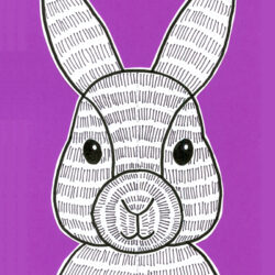 Bunny Face Drawing Artistic Sketching