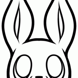 Bunny Face Drawing Sketch