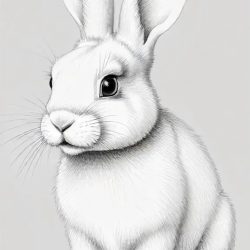 Bunny Rabbit Drawing Art Sketch Image