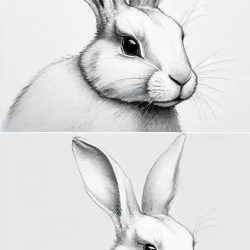 Bunny Rabbit Drawing Sketch Image