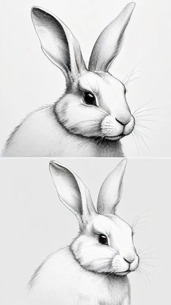 Bunny Rabbit Drawing Sketch Image