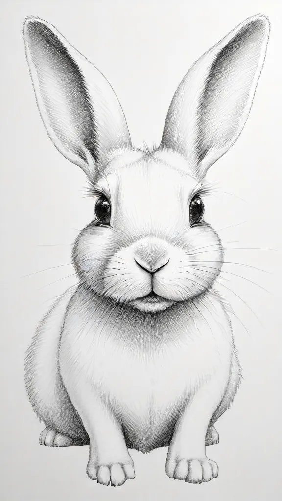 Bunny Rabbit Drawing Sketch Picture
