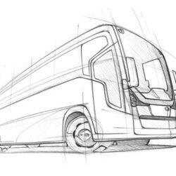 Bus Drawing Amazing Sketch