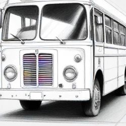 Bus Drawing Art Sketch Image