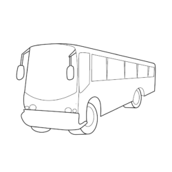 Bus Drawing Creative Style