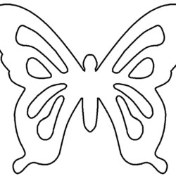 Butterfly Outline Drawing