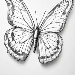 Butterfly Outline Drawing Sketch Picture