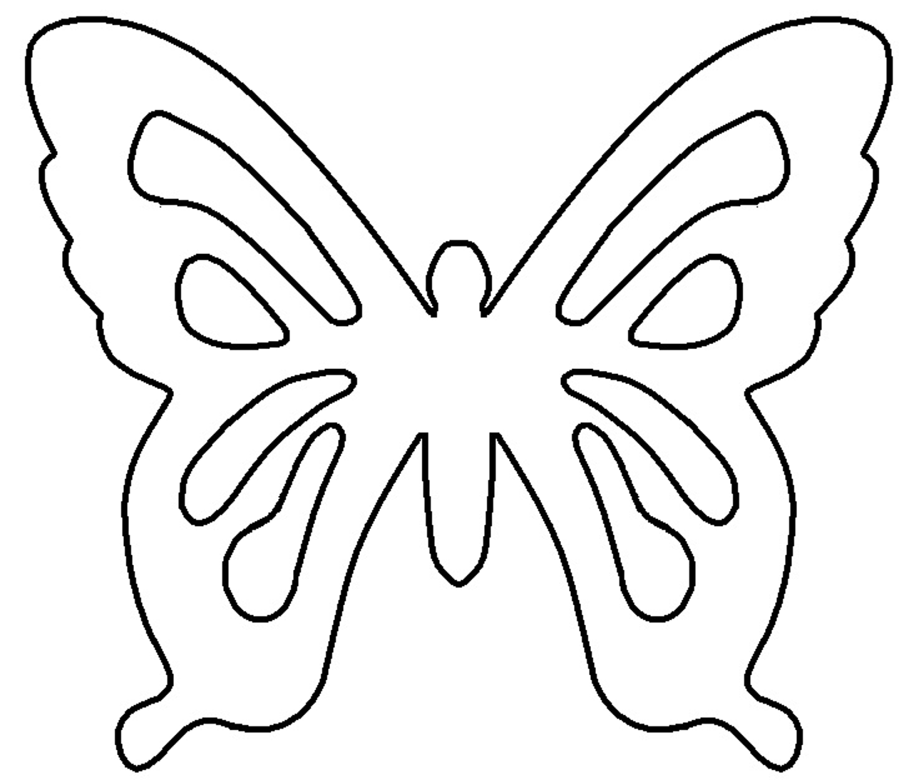 Butterfly Outline Drawing