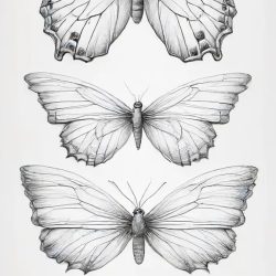 Butterfly Wings Drawing Sketch Photo