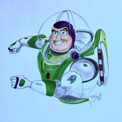 Buzz Lightyear Drawing Amazing Sketch