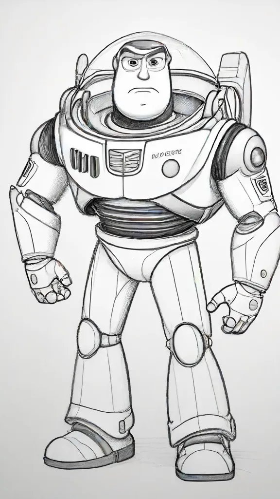 Buzz Lightyear Drawing Art Sketch Image