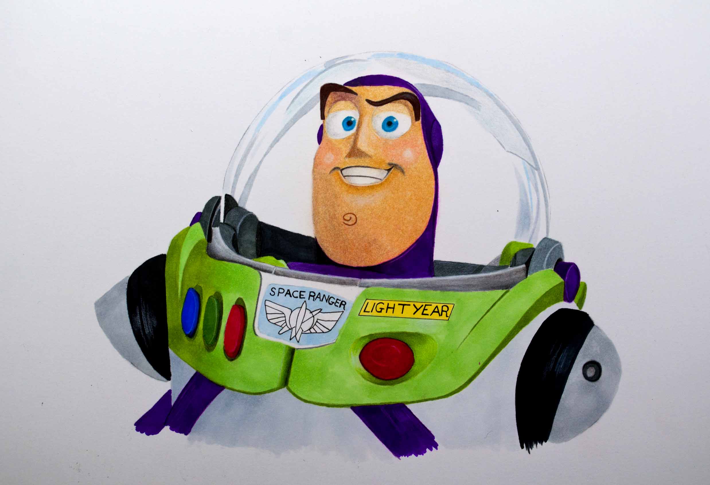 Buzz Lightyear Drawing Artistic Sketching