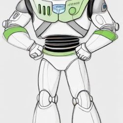 Buzz Lightyear Drawing Easy Sketch